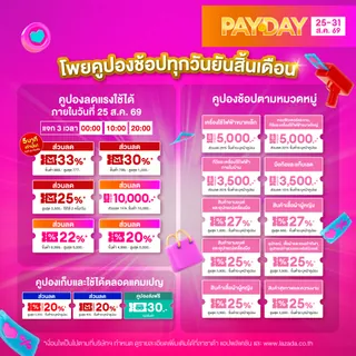 โปรโมชั่น ⚡Lazada 9.9🔥แจกคูปองส่วนลด 10,000฿ จาก Lazada